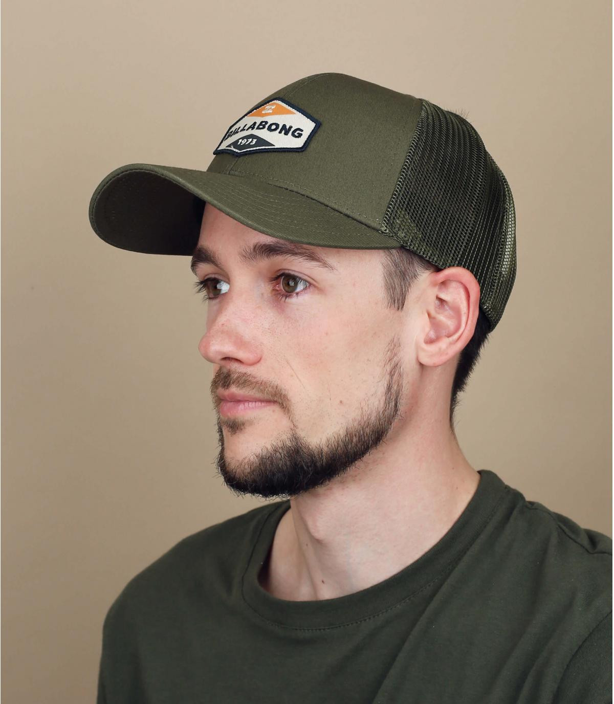 trucker Billabong vert Walled Trucker military